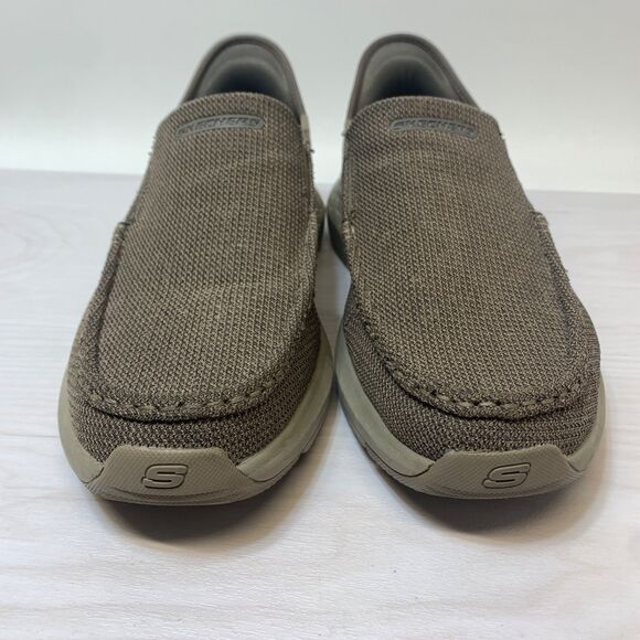 Men\'s Slip in Shoes 10.5 Skechers Relaxed Fit Parson Ralven Taupe Relaxed Fit